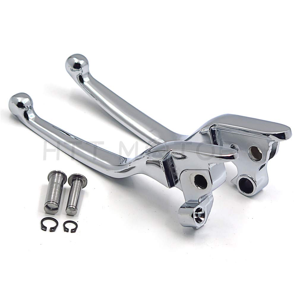 Httmt Mt241-026-Cd Parts Chrome Brake Clutch Hand Lever Compatible With Harley 2008-2013 Touring And Trike Models 2014-Later Flhr And Flhrc (Does Not For Models Equipped With Hydraulic Clutch)