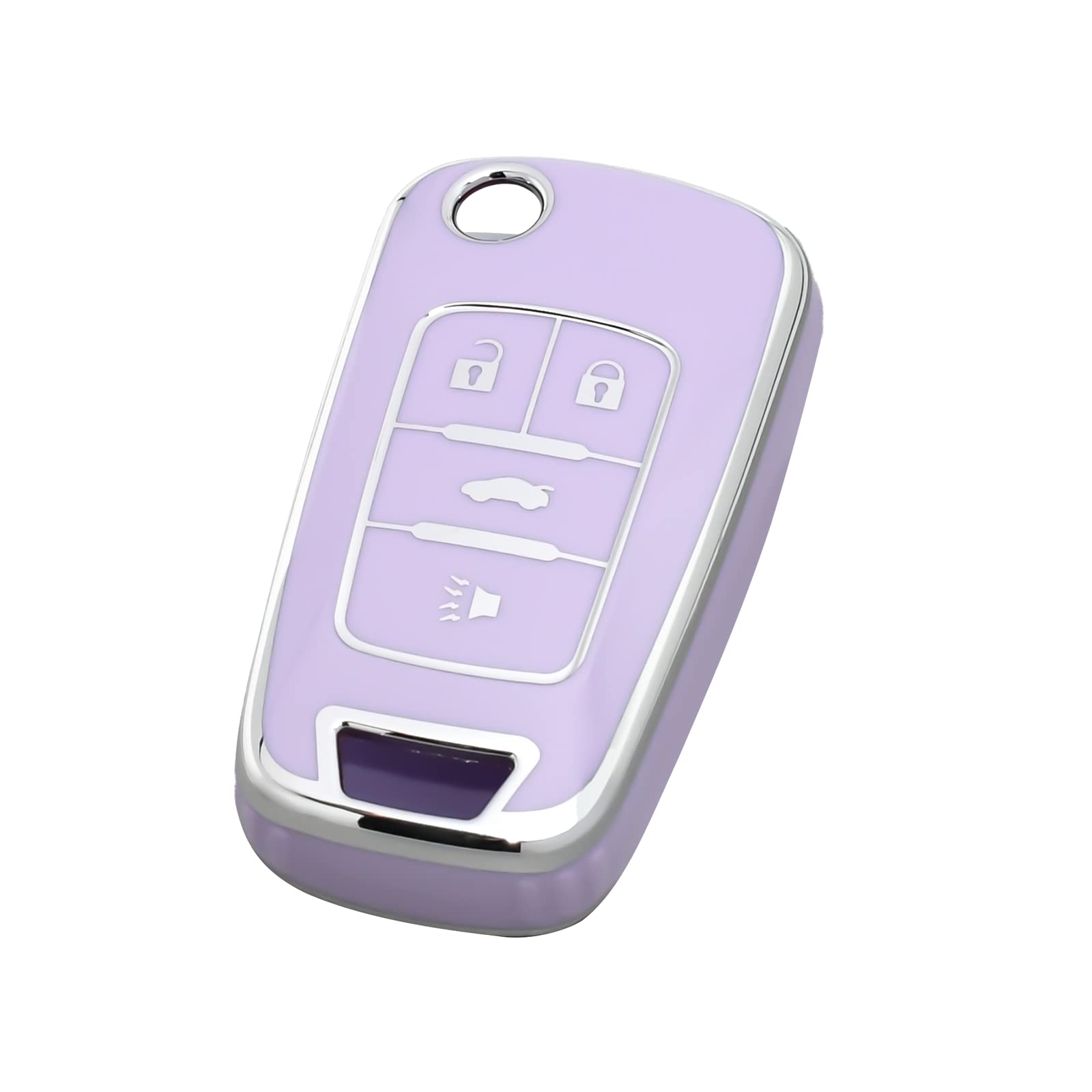 Offcurve For Chevy Buick Key Fob Cover, Tpu Key Fob Case Cover For Buick Encore Chevy Chevrolet Camaro Equinox Impala Sonic Trax