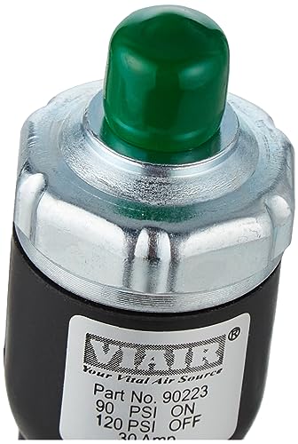 Viair 90223 Pressure Switch, Black 1/8 in. NPT (M) 12 gauge