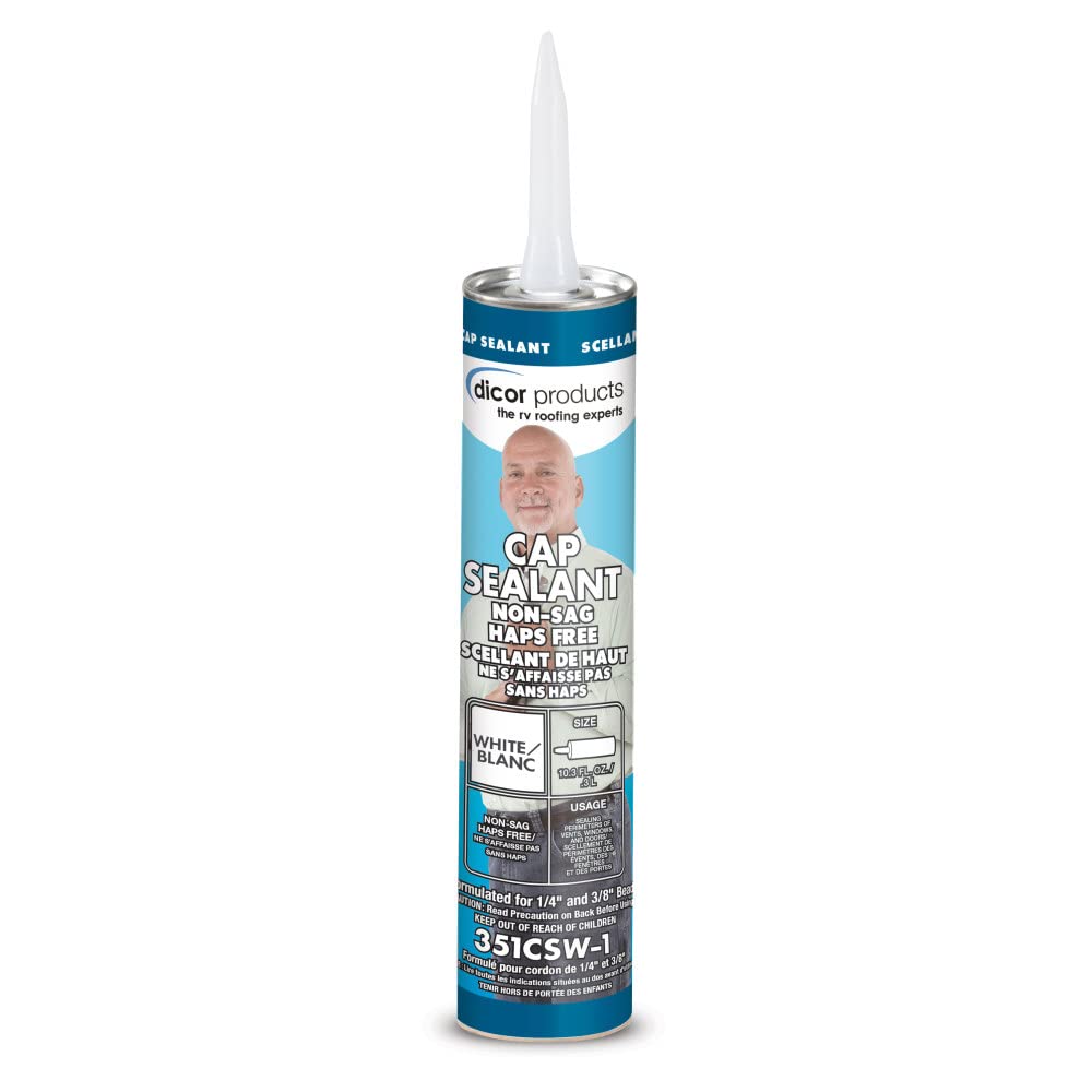 Dicor 351Csw-1 Haps-Free Cap Sealant - White For Rv Window And Door Maintenance