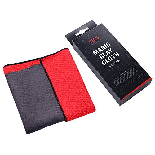 SGCB Magic Moya Clay Bar Towel, Super Powerful Volcanic Mud Clay Microfiber Claying Bar Towel Fine Grade Nano Clay Bar Cloth Sur