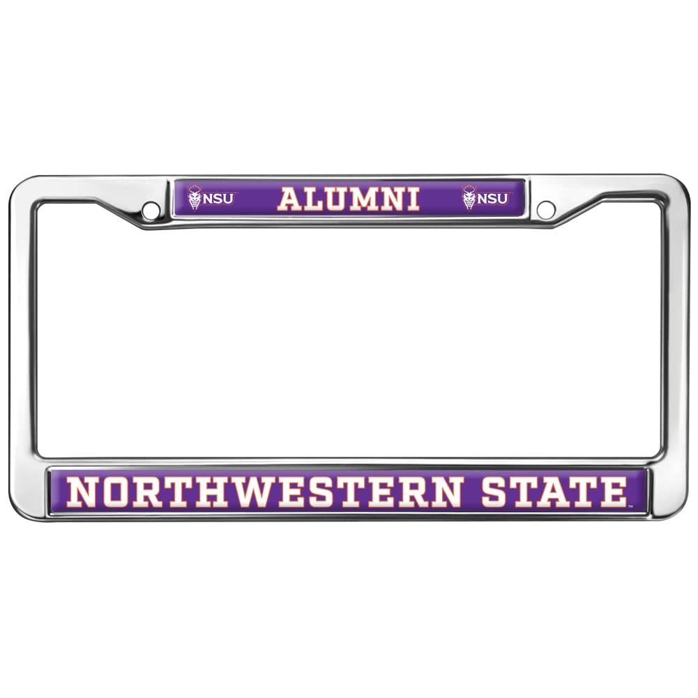 Northwestern State Alumni Logo Full Size Standard License Plate Metal Frame