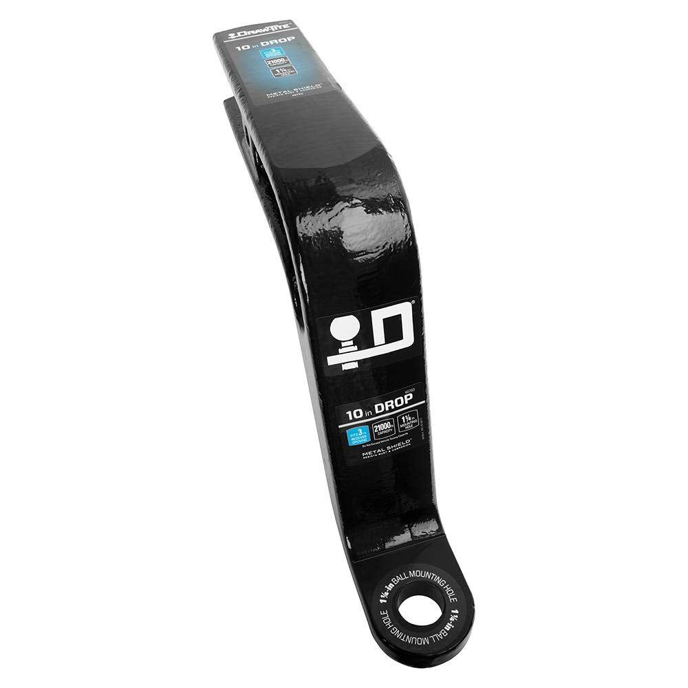 Reese Draw-Tite 40703 3'' Square Forged Class V Receiver Hitch Ball Mount - 10'' Drop