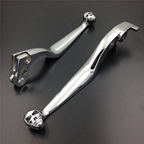 SMT-Chrome Brake Clutch Skull Hand Lever Compatible With Honda Shadow 600 750 1100 Magna 750 [B00RUE5CUW]