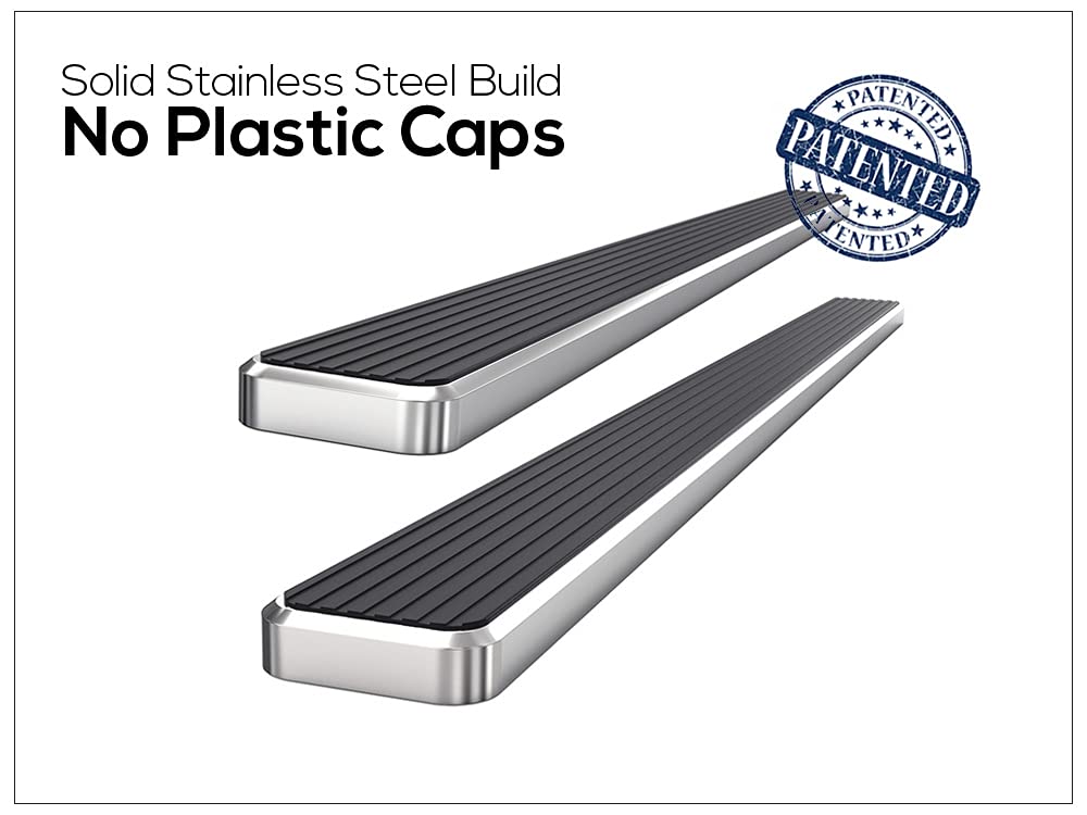 APS Running Boards (Nerf Bars Side Steps Step Bars) Compatible with Ford F150 2004-2008 Regular Cab (Exclude 04 Heritage) (Silve