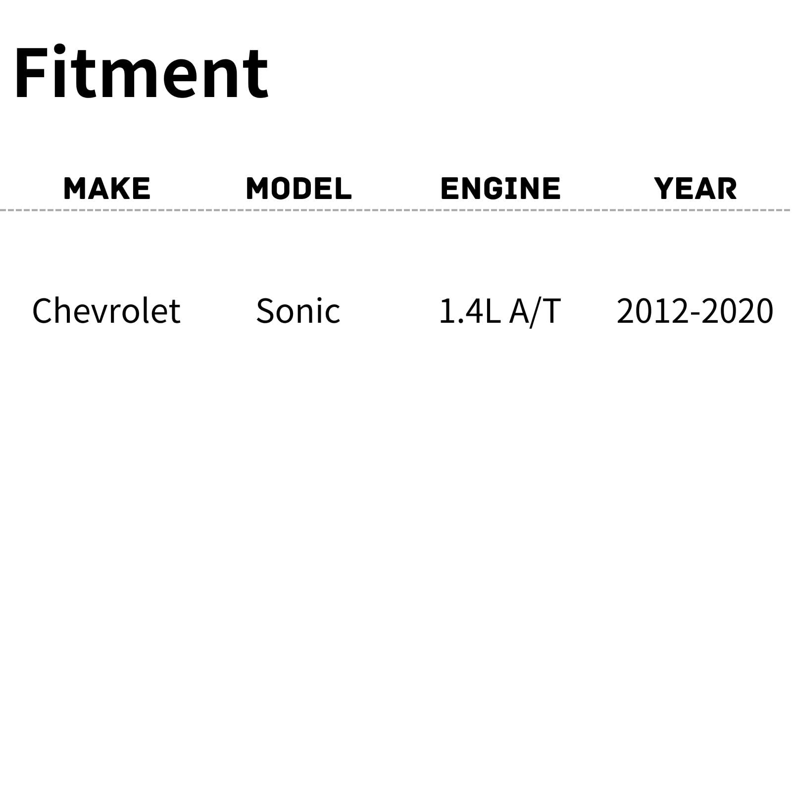 TYG OE Replacement(CAPA Quality) Cooling Fan Extra Silent for 2012-2020 Chevrolet Sonic 1.4L Auto Transmission | 95942905 | GM31