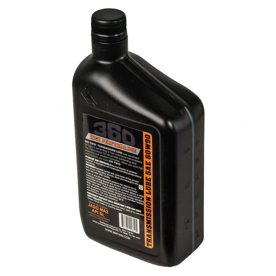 360 Twin High Performance 80W90 Transmission Lube For V-Twin Harley Davidson Motorcycles