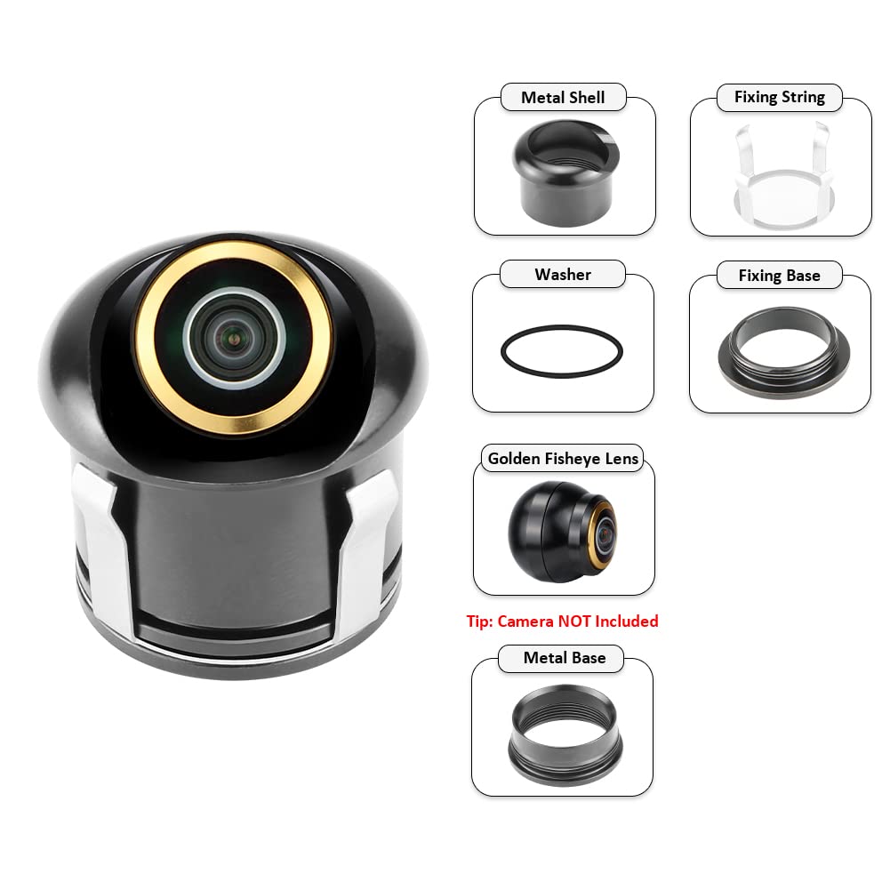 Flush Hidden Mounting Metal Holder For Asin B0Bkggrp4Z Greenyi-143 Backup Camera With 25Mm Drill Saw