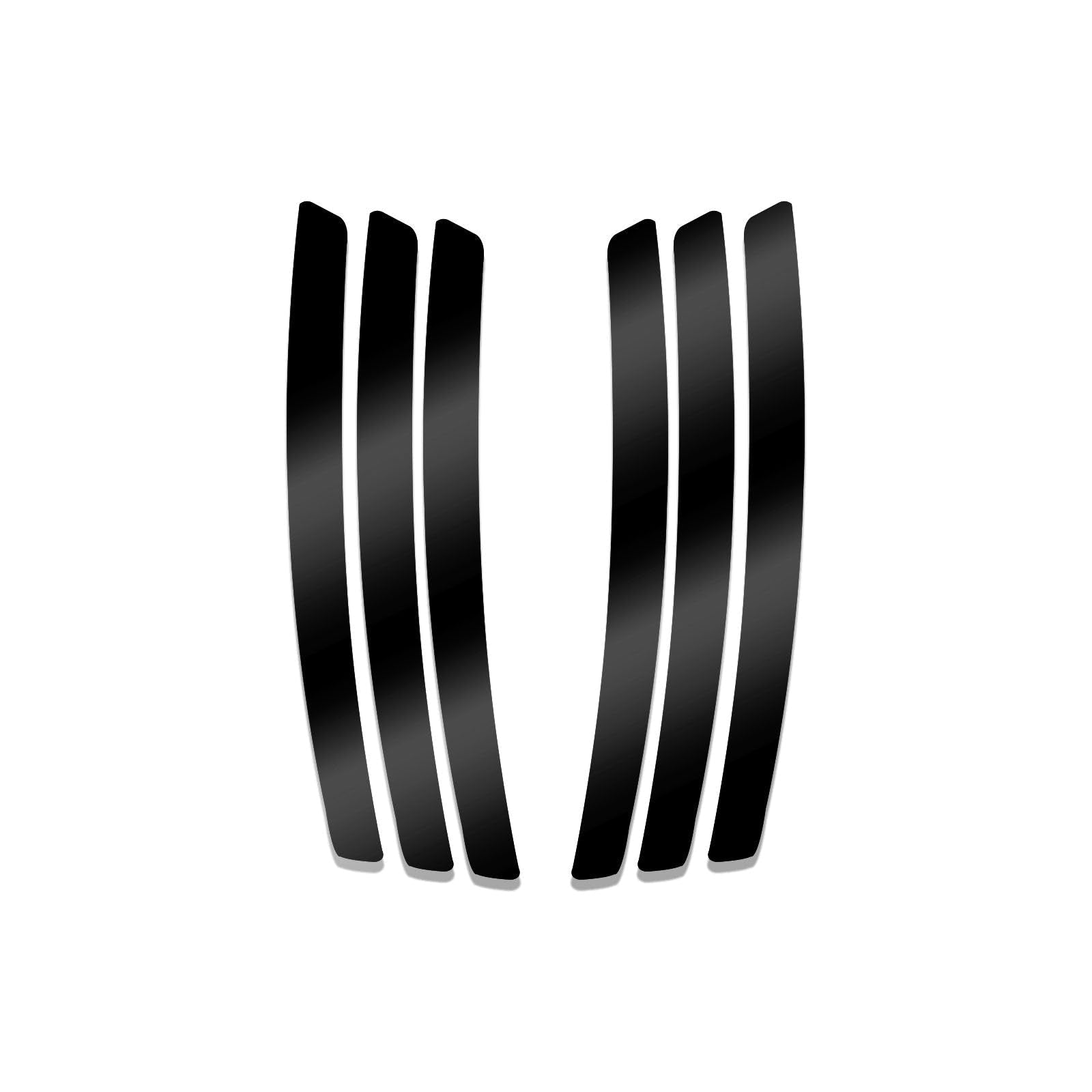 Xotic Tech 6Pcs Car Body L&R Side Vent Insert Stripe Decal Vinyl Inlay Side Vent Gill Sticker Compatible With Chevrolet Camaro 2