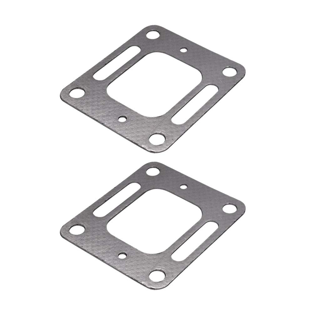 Huthbrother 18-0897 Exhaust Restricted Elbow Risers Gasket For Mercury Mercruiser V6 V8 Bravo 27-863724 27-41813 2 Pack Set