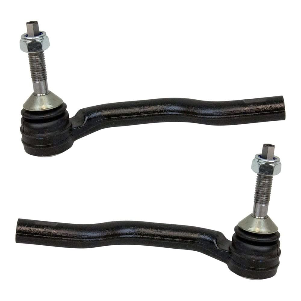 TRQ Front Outer Tie Rod Set Compatible with 2015-2021 Ford Edge 2013-2020 Fusion 2017-2020 Lincoln Continental 2016-2018 MKX MKZ