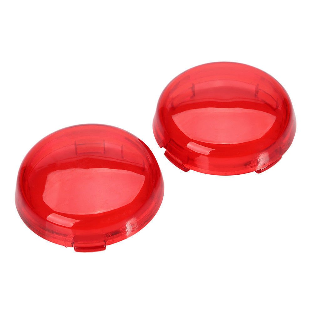 Zytc Red Harley Turn Signal Lens Covers Lenses Pack Of 2