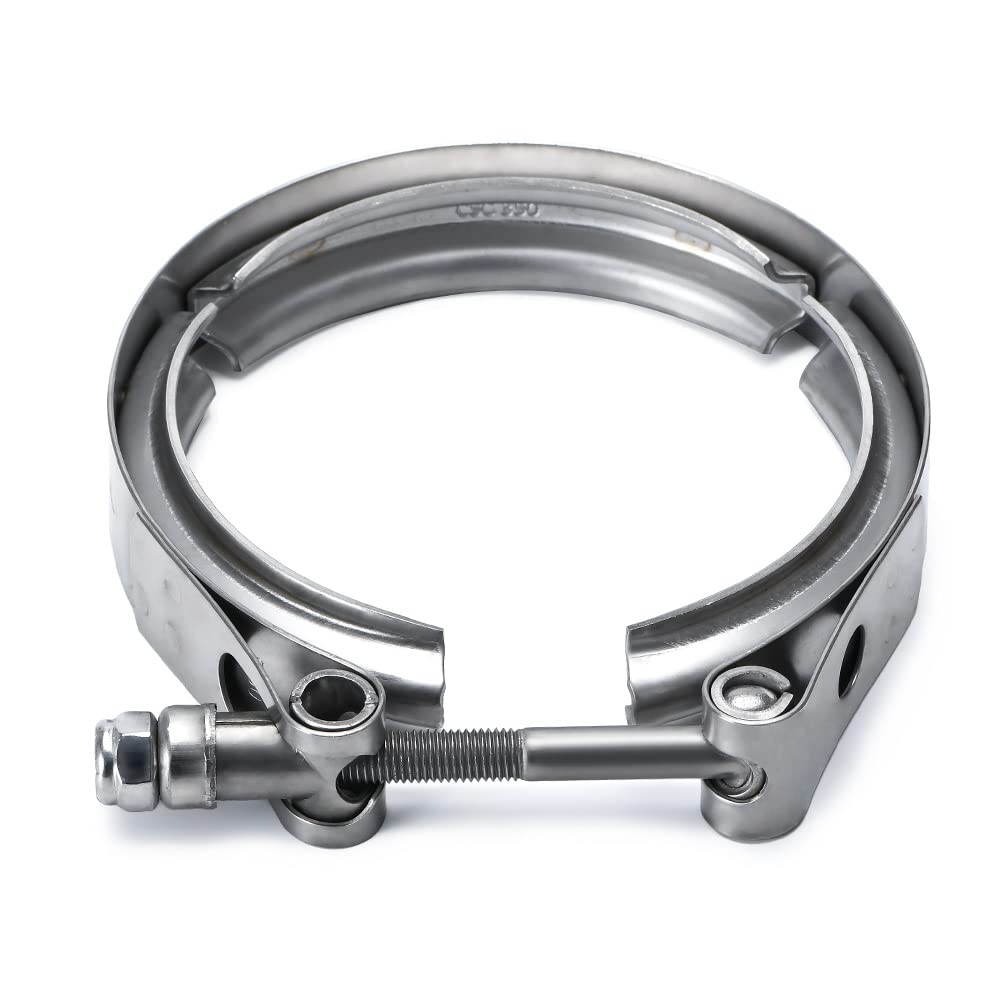 Ptnhz Universal Stainless Steel 3.5'' V Band Clamp For Turbo, Downpipes, Exhaust Systems(2.0''/2.5''/2.75''/3.0''/3.25''/3.5''/4