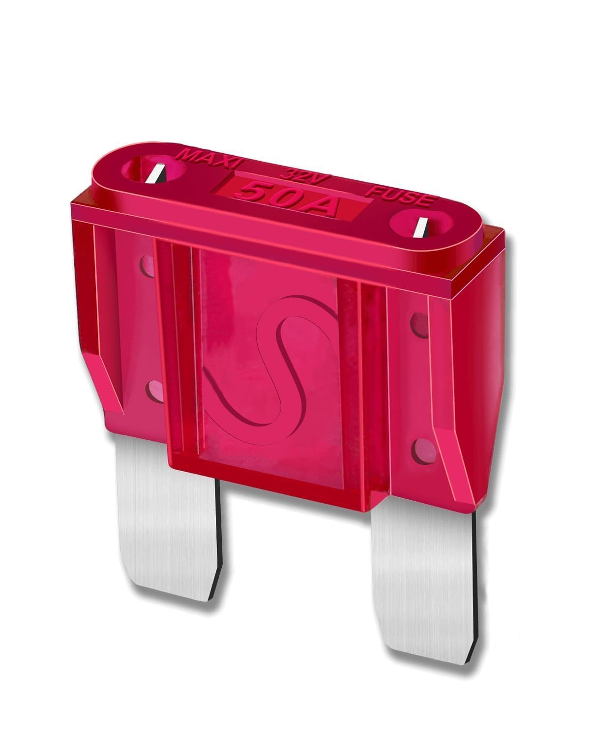 10Pcs 50Amp Maxi Fuses - 50A 32V Automotive Blade Fuse For Auto, Car, Rv, Boat, Truck