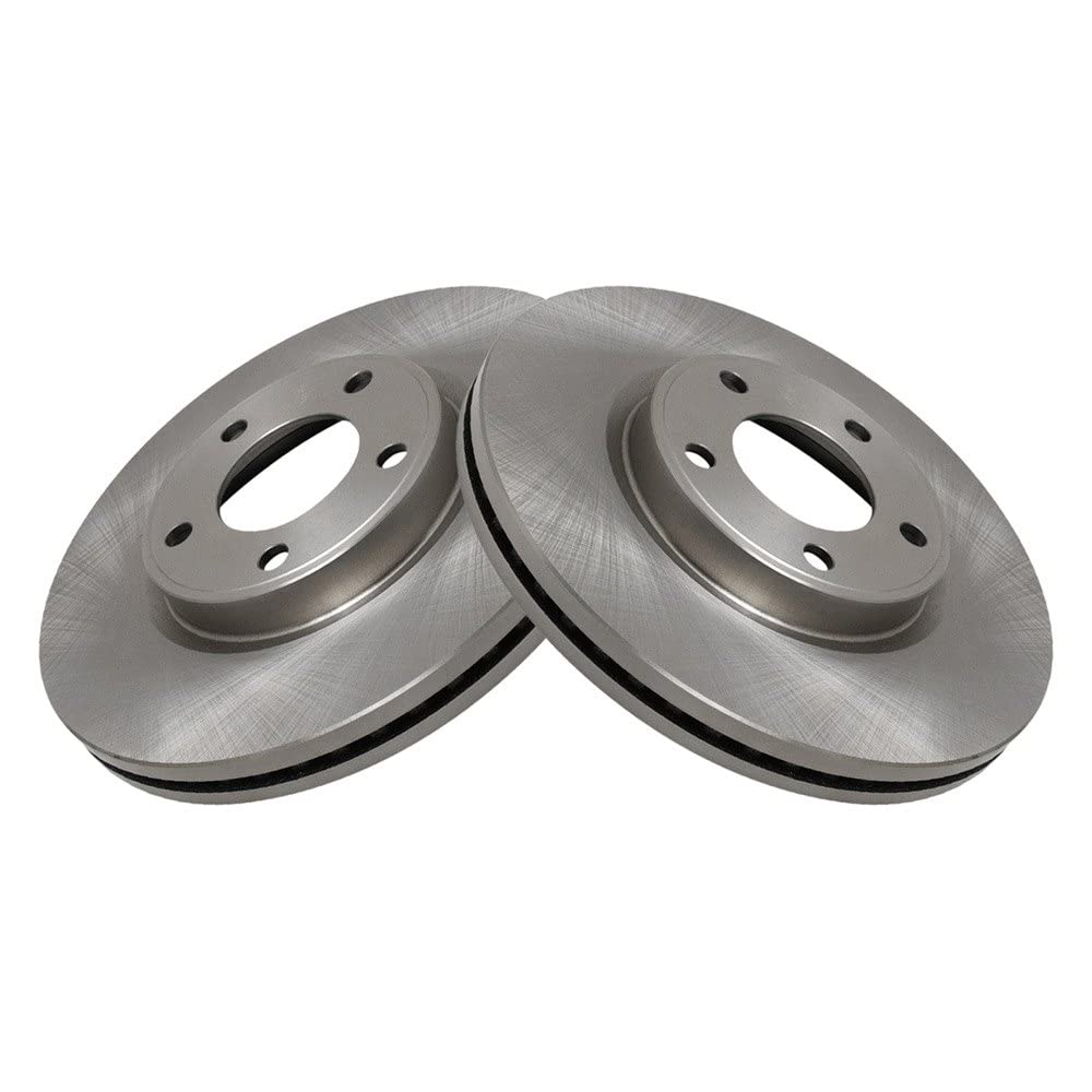 Trq Front Brake Rotors Set Vented Compatible With 2007-2009 Ford Edge Lincoln Mkx