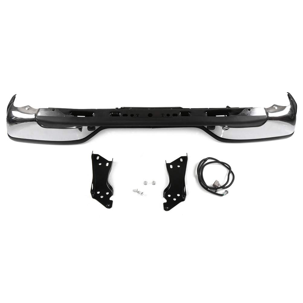 OCPTY Rear Bumper w/License Plate light Fit 1999-2006 for Chevrolet Silverado 1500, 2007 for Chevrolet Silverado 1500 Classic, 1
