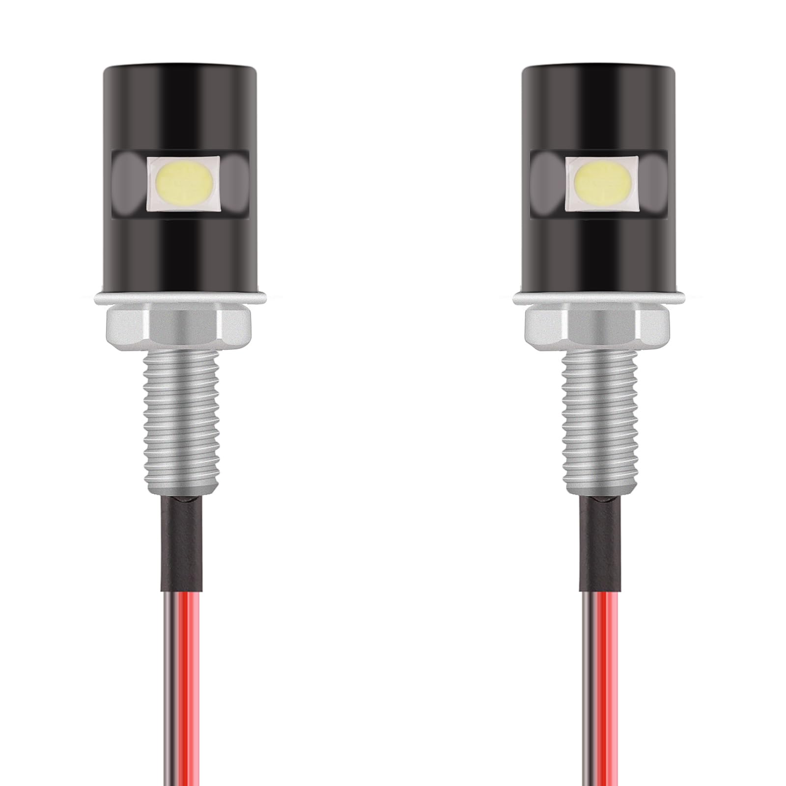 Kinstecks [Upgraded Version 2Pcs License Plate Light 5050 Smd Led Bulb Screw Bolt Led Waterproof Number Plate Light For Car Motorcycle Motorbike Truck Rv Atv-Cool White