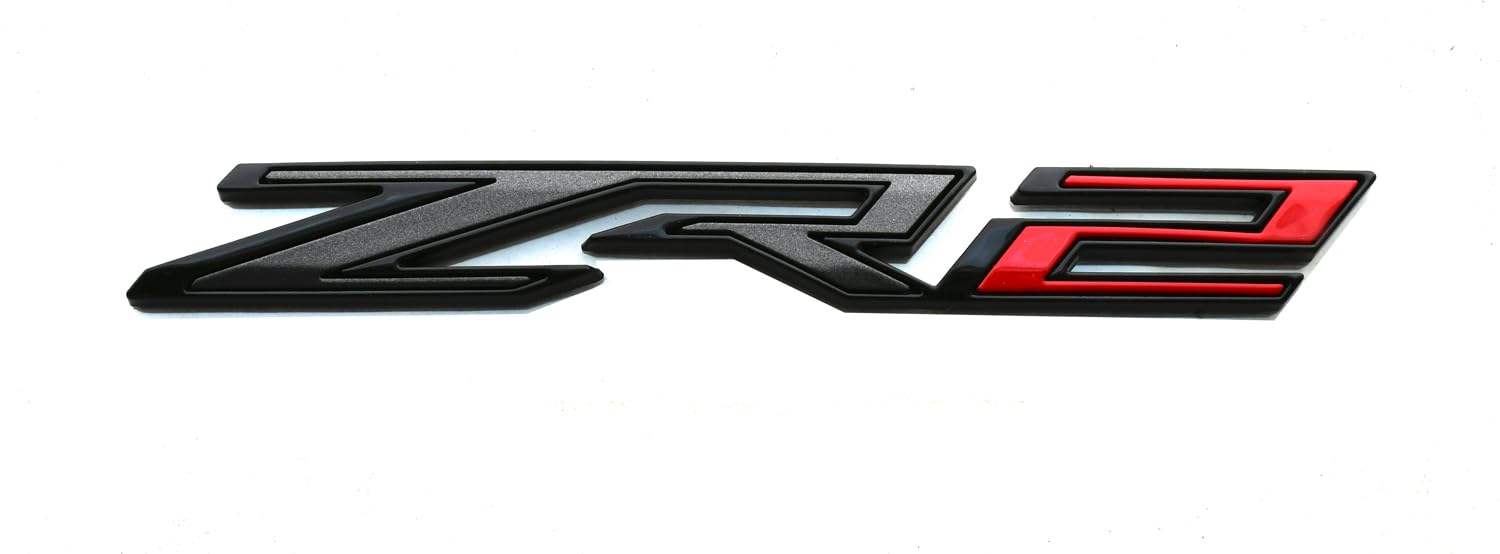 1pc Rear Tailgate ZR2 Emblem Sticker 3D Badge Replacement for 2019+ Colorado (Red)