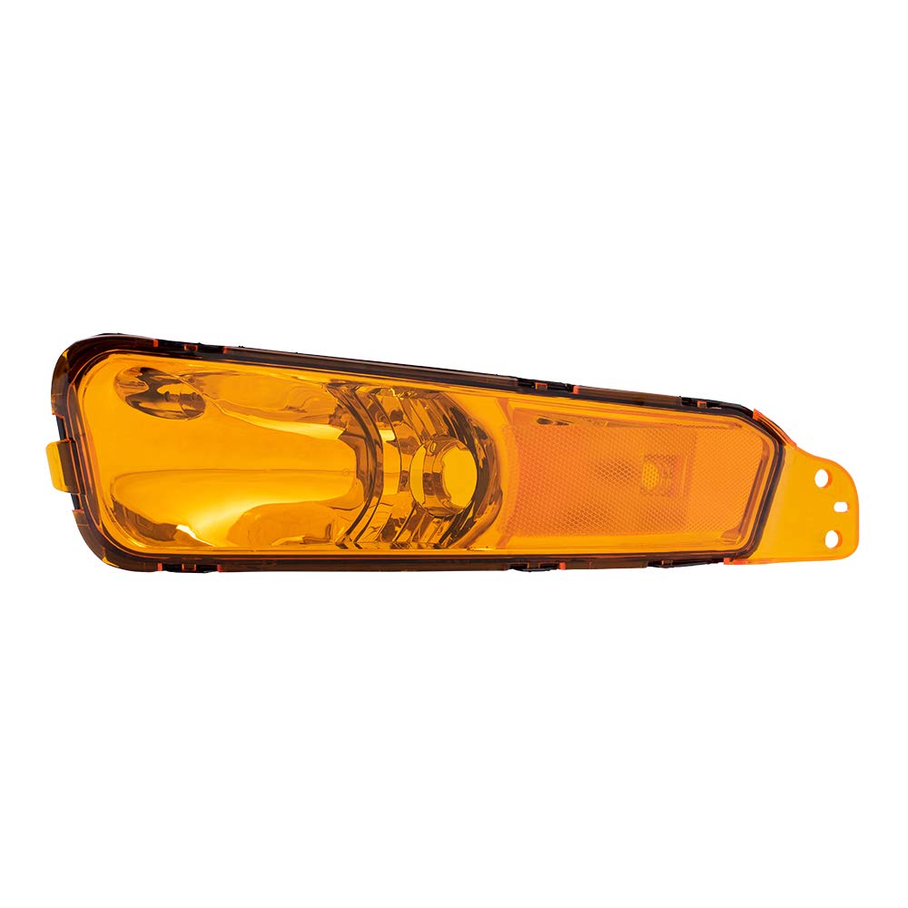 Brock Replacement Drivers Park Signal Side Marker Light Lamp Lens Compatible With 2005-2009 Mustang 4R3Z13201Aa