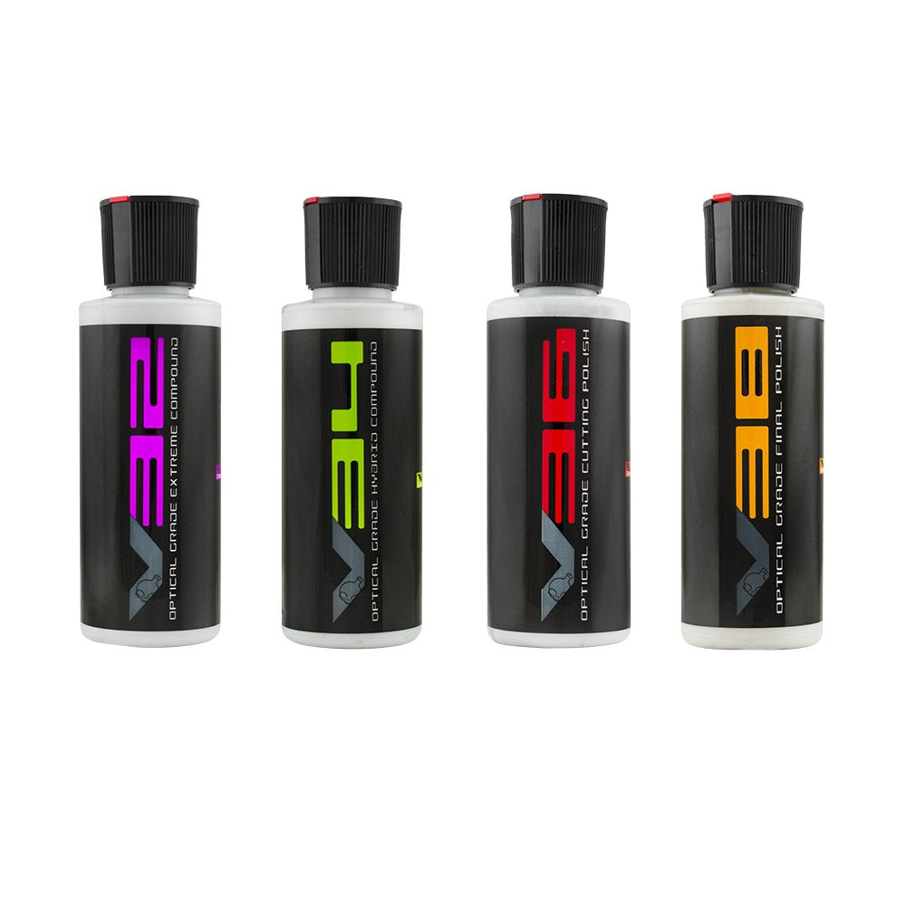 Chemical Guys Gap_Vkit_04 V Line Polish And Compound Sample Kit For Light To Heavy Swirls & Scratches (Safe For Cars, Trucks, Suvs, Rvs, Motorcycles & More ) 4 - 4 Fl Oz Items