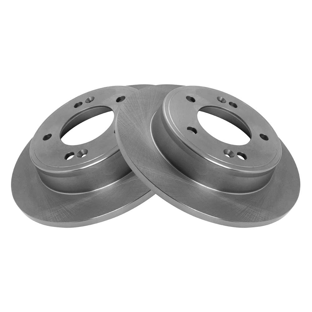 Trq Rear Disc Brake Rotor Pair Set For 2011-2017 Elantra / 2013-2017 Elantra Gt / 2014-2016 Forte / 2014-2016 Forte Koup / 2014-