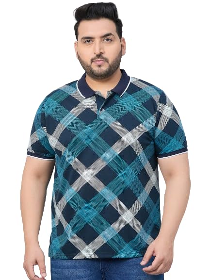 Austivo Men Half Sleeve Printed Polo TShirt4671A_3Xl Multicolour