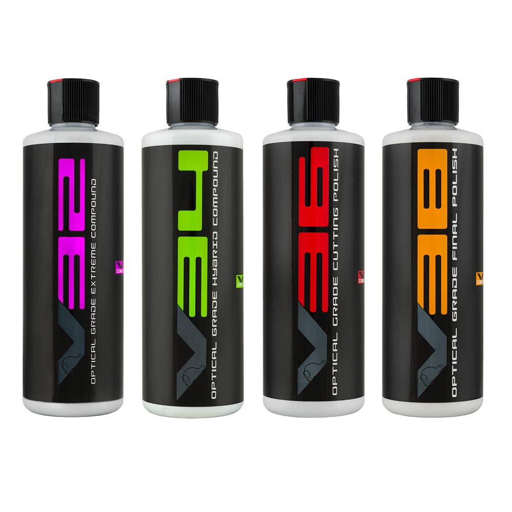 Chemical Guys Gap_Vkit_16 V Line Polish And Compound Kit For Light To Heavy Swirls & Scratches (Safe For Cars, Trucks, Suvs, Rvs, Motorcycles, & More) 4 - 16 Fl Oz Items