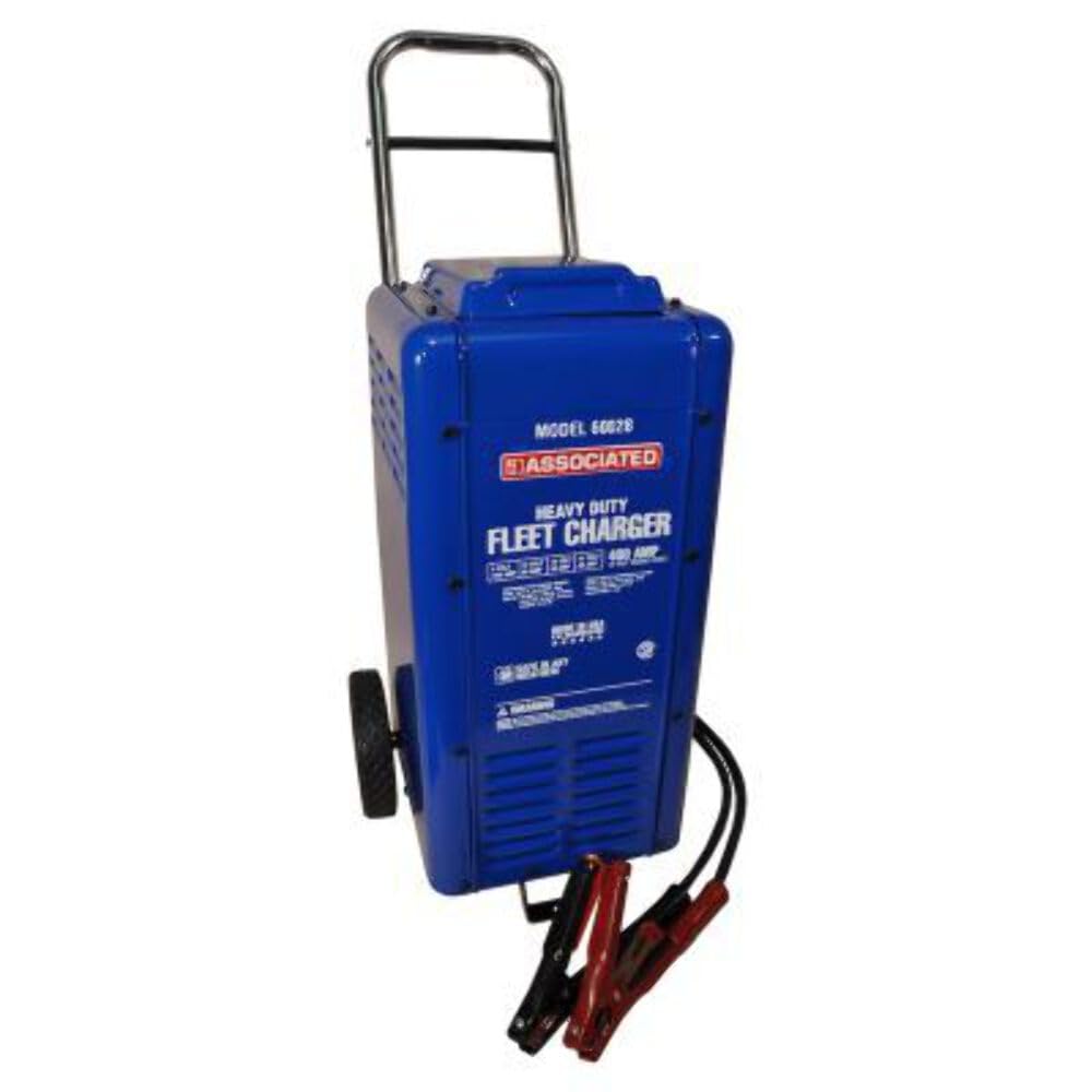 Associated Equipments 6002B 6/12/18/24V 100/80/50/40 Amp 400 Amp Charger Cranking Assist With Wheels