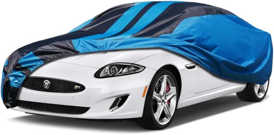 Car Cover Waterproof Custom Fit Jaguar XK/XJS (1985-2025), Full Exterior Cover for Automobiles Lightweight Resistant Outdoor Sun