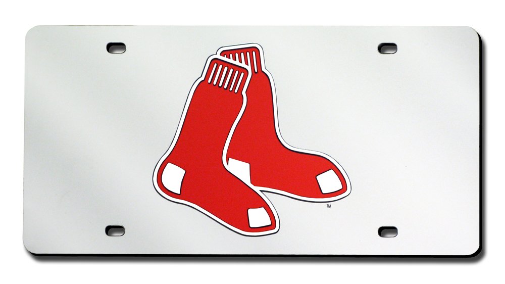 Rico Industries Boston Red Sox (Silver Background) Laser Tag