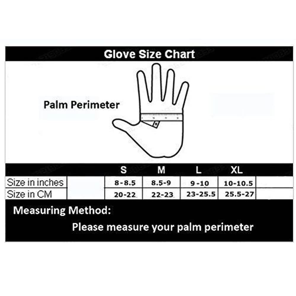 Reebow Gear Tactical Gloves Motorcycle Riding Gloves Full Finger Gloves Black Medium