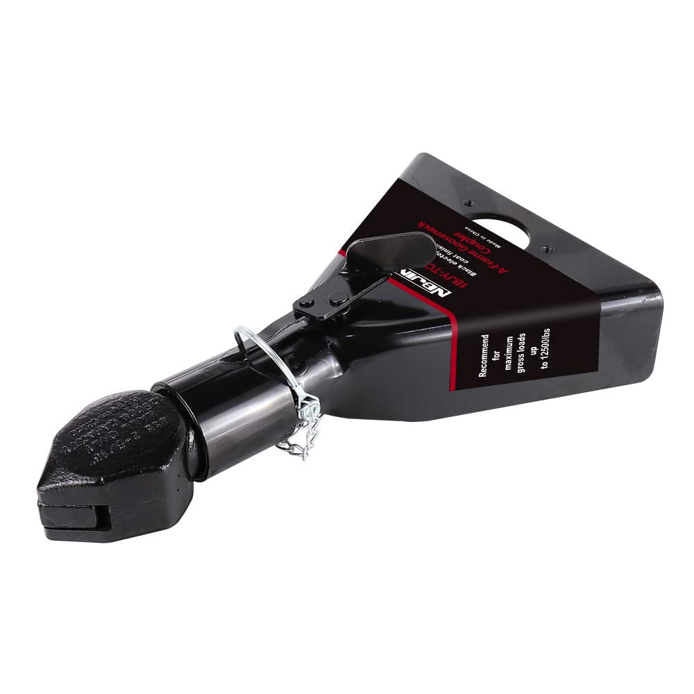 NBJINGYI 2-5/16 Class III A-Frame Coupler - 12500 lb Capacity, Heavy Duty Forged Head, Powder Coated Black, Quick-Lock for Utili