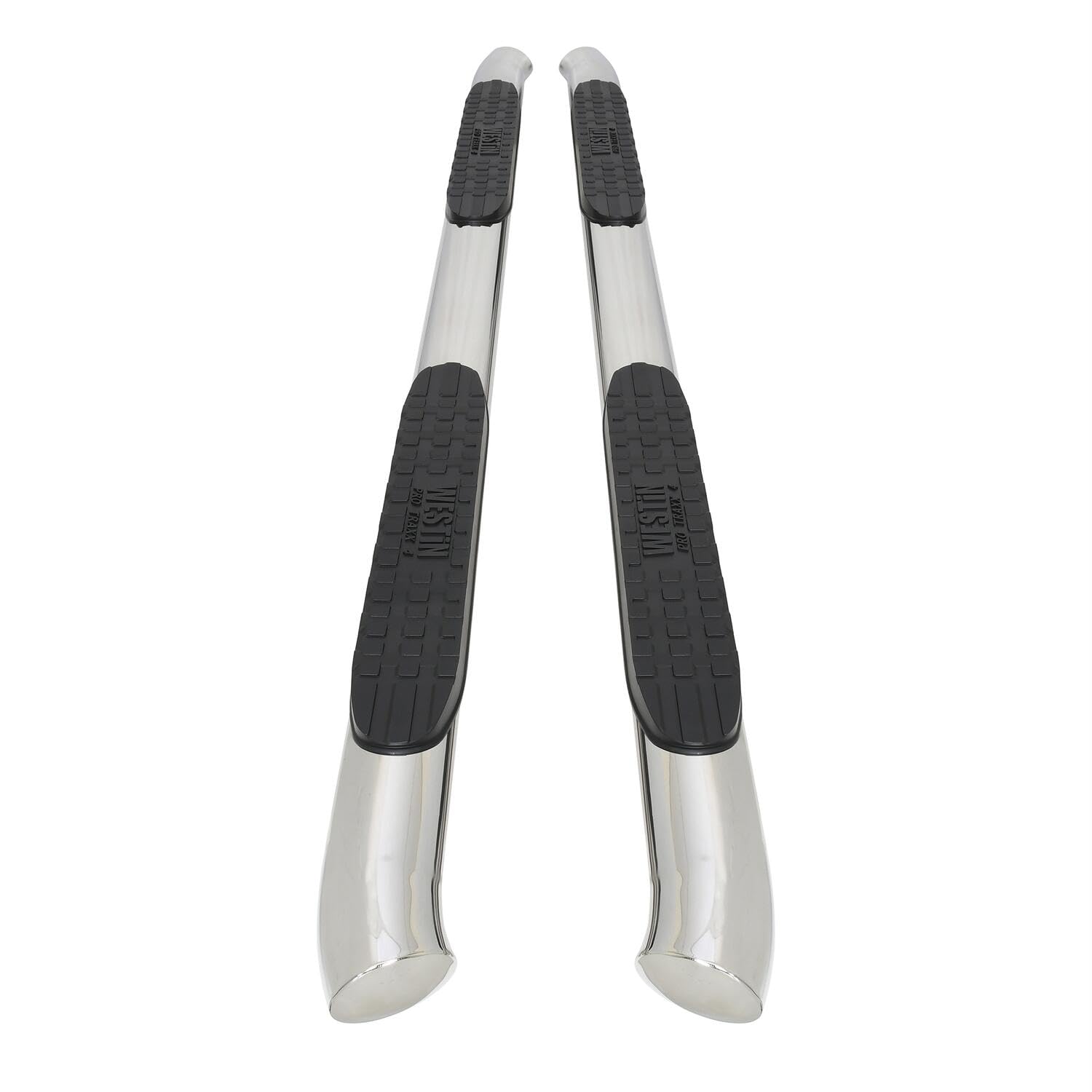Westin 21-22770 Pro Traxx 4 Oval Nerf Bars Fits 2005-2023 Tacoma Double Cab Polished Pair