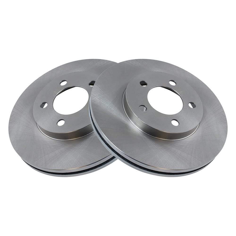 Trq Front Brake Rotors Set Vented Compatible With 1994-2000 Ford Taurus 1991-1997 Thunderbird 1995-1998 Windstar 1993-1994 Linco