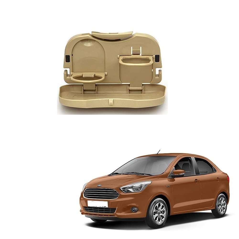 Stylish Foldable Compact Car Back Seat Tray for Food/ Drinks/ Cup/ Bottle Holder Universal Pack of 1 Suitable for Ford Aspire Ty