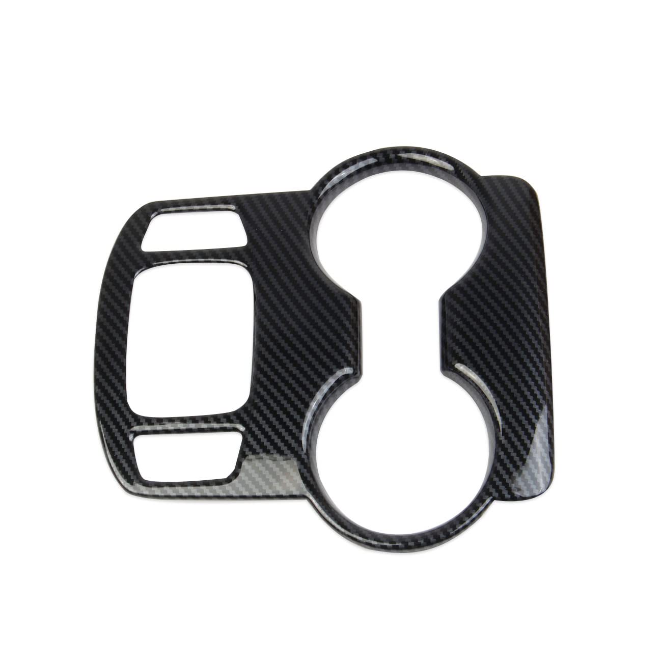 Korlot Carbon Fiber Center Console Cup Holder Knob Button Panel Cover Trim For Gmc Terrain 2018-2024