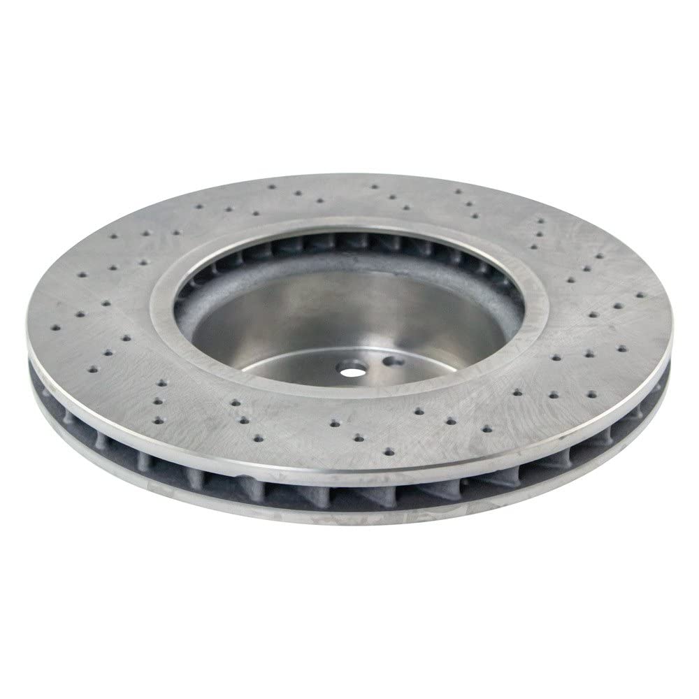 Trq Front Brake Rotors Set Vented Compatible With 2003-2006 Mercedes-Benz Cl500 S430 S500