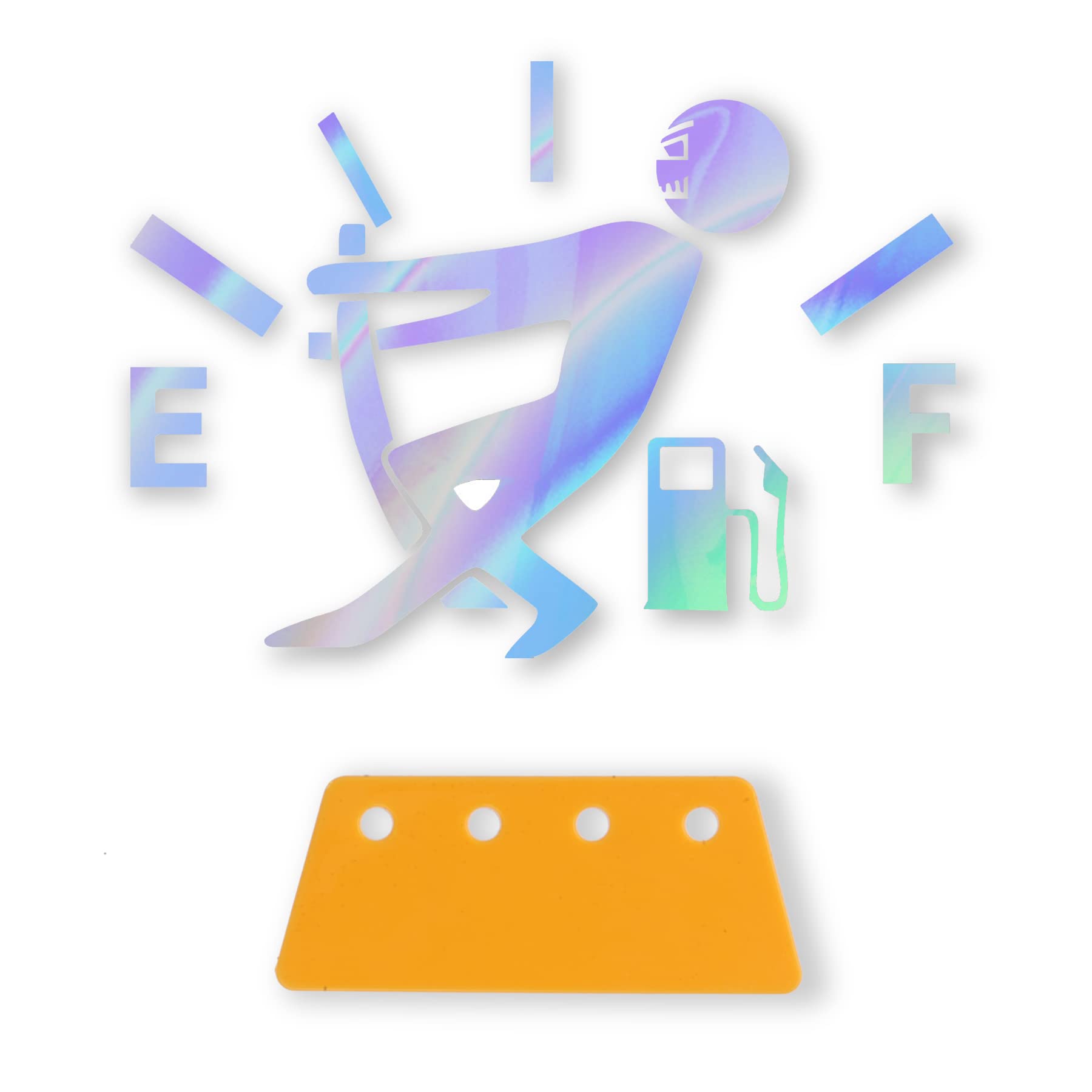 Singaro Funny Car Stickers, High Gas Consumption Decal, Universal Fuel Gage Stickers, Suitable For Cars, Trucks, Motorcycles, Suvs(Colorful)