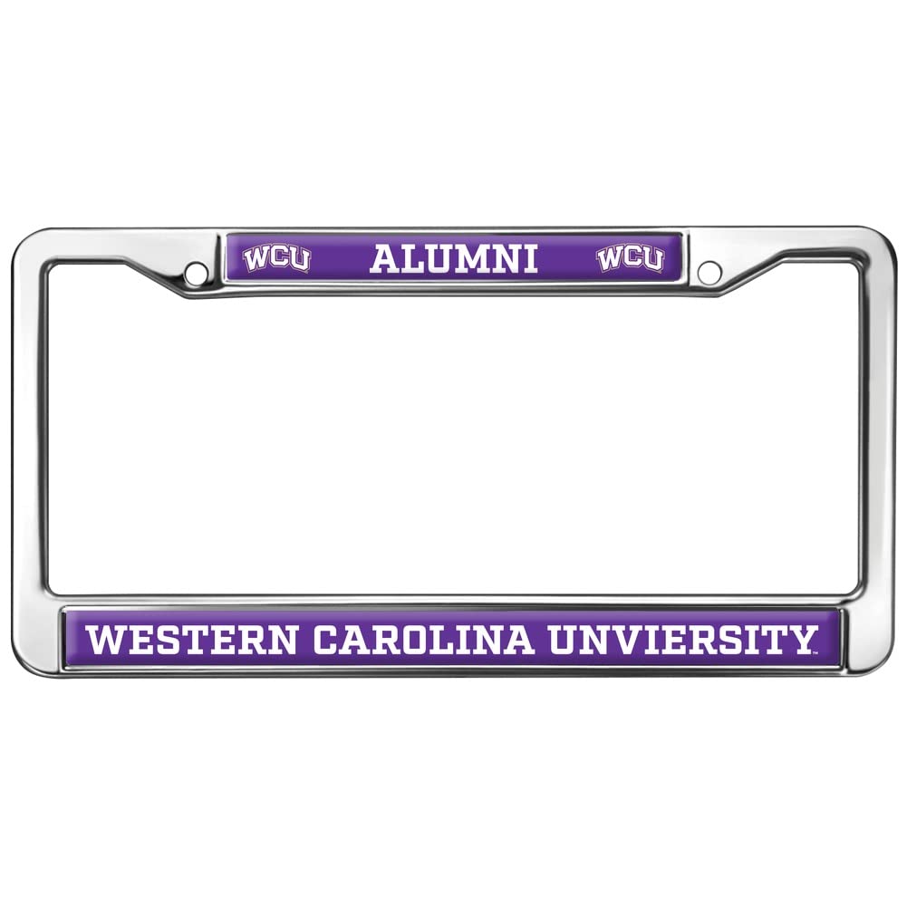 Western Carolina University Alumni Logo Full Size Standard License Plate Metal Frame