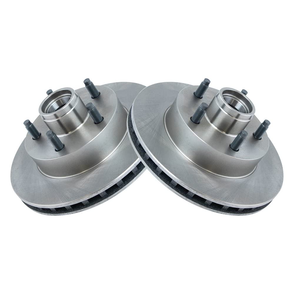 Trq Front Brake Rotors Set Vented Compatible With 1995-1997 Ford Ranger Mazda B2300 1995-1996 B3000 B4000