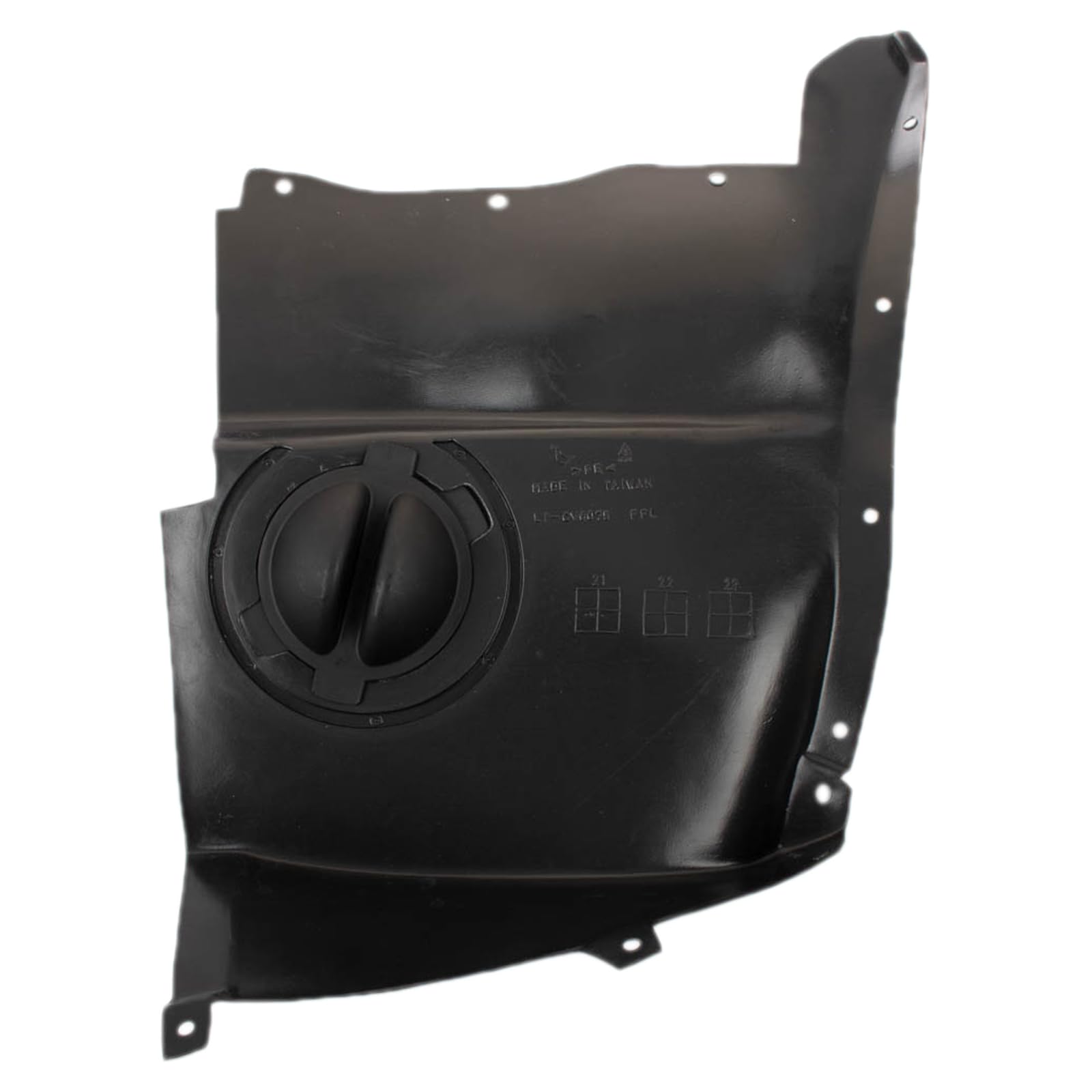 Trq Front Inner Fender Liner Set Compatible With 2005-2013 Chevrolet Corvette Gm1248176 Gm1249176