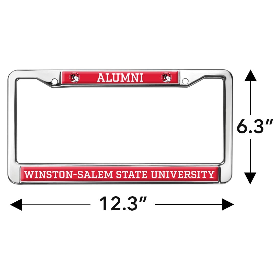 GRAPHICS & MORE Metal License Plate Frame - Full Size - Winston-Salem State Rams Alumni