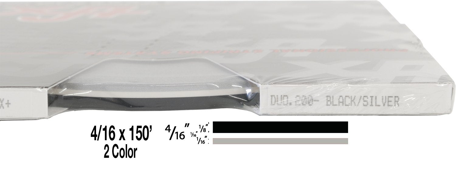 Universal Duo-Tone 0204200 - Auto Customizing 2 Color Dual Pinstripe - 4/16'' X 150' (1/8    Stripe, 1/16'' Gap, Then 1/16    St