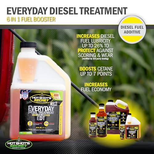 Hot Shot'S Secret - Hssedt01G Everyday Diesel Treatment - Edt 1 Gallon - Treats Up To 3,200 Gallons