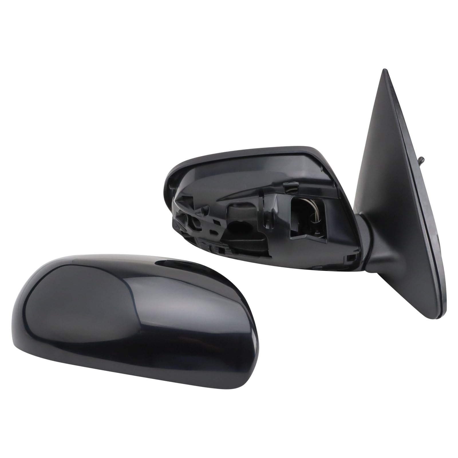 Trq Right Mirror Manual Passenger Side Compatible With 2010-2013 Kia Forte Ki1320144 Ki1321144