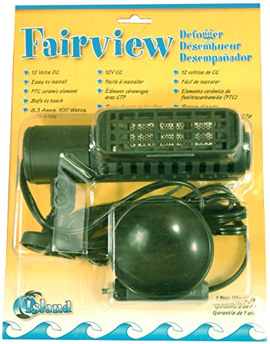 Caframo Fairview 9303, 12-Volt Windshield Defogger, Black, 6.75” X 2.5” X 4.0”