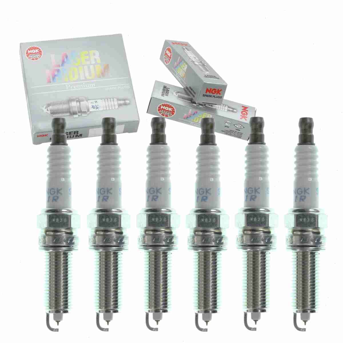 6 pc NGK Laser Iridium Spark Plugs compatible with Ram 1500 3.6L V6 2013-2019