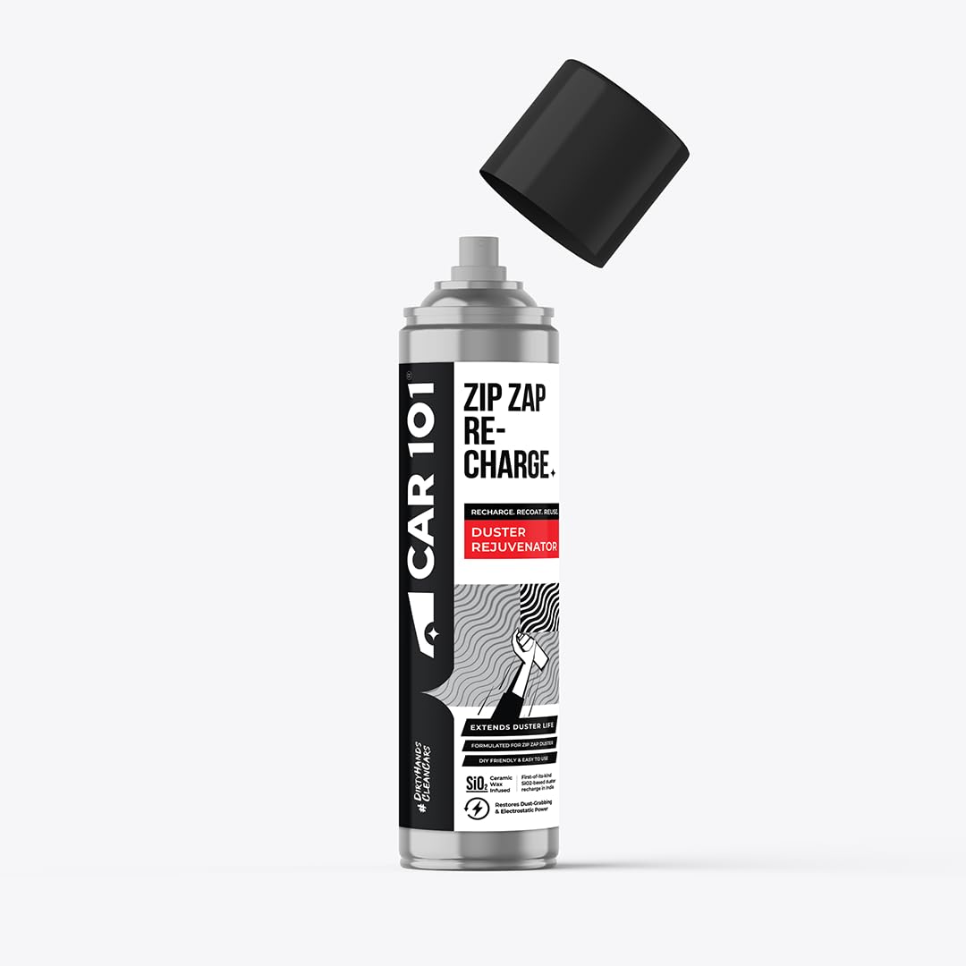 Car101 Zip Zap Recharge  Duster Recharge/Rejuvenator Spray | Restores DustTrapping Power With Ceramic Wax Infused | Easy Spray