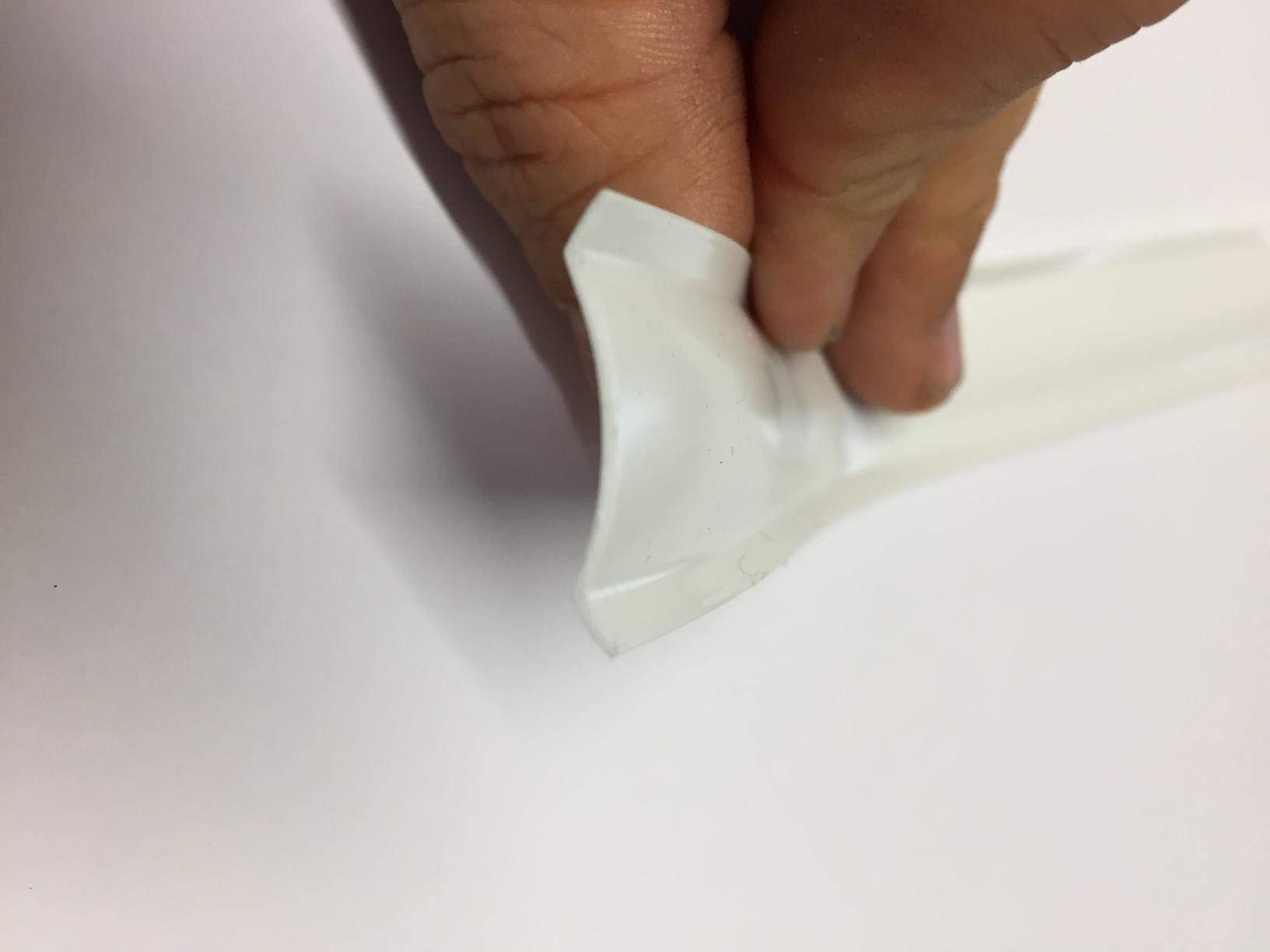 Automotive Authority White Vinyl 1 Insert Molding Trim Screw Cover Rv Camper Travel Trailer (White, 100 Ft)