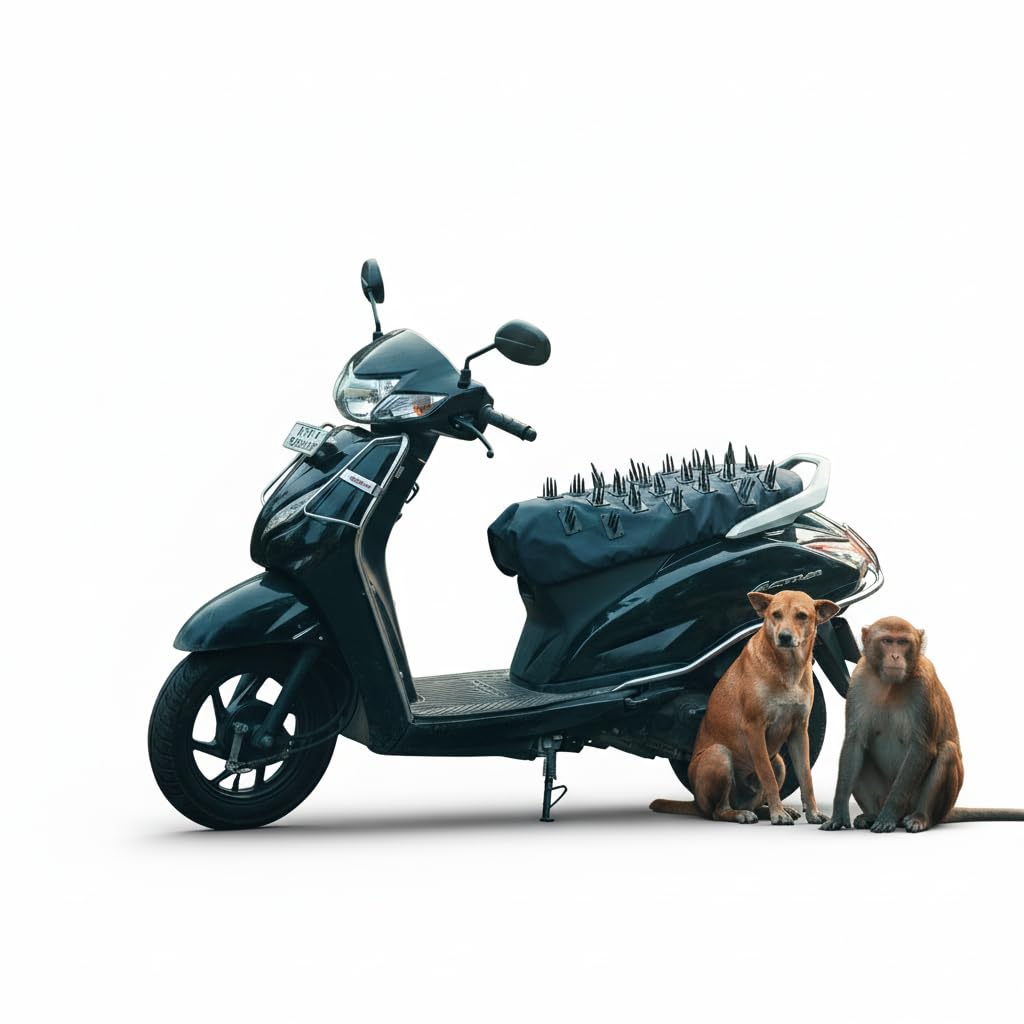 Universal Waterproof Activa/Scooty Seat Cover with Spikes, AntiDust UVResistant Protector for Scooter and Scooty, Blue